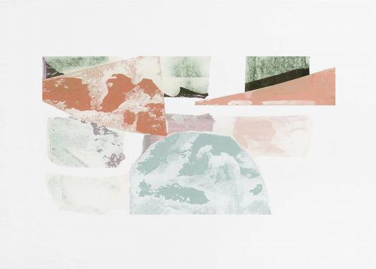 Abstract Collage With Geometric Shapes | Poster