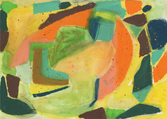 Watercolour & pastel Abstract | Canvas