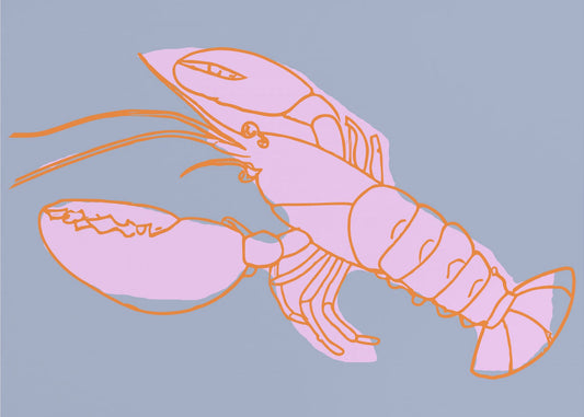 Neon Lobster Vibes | Canvas