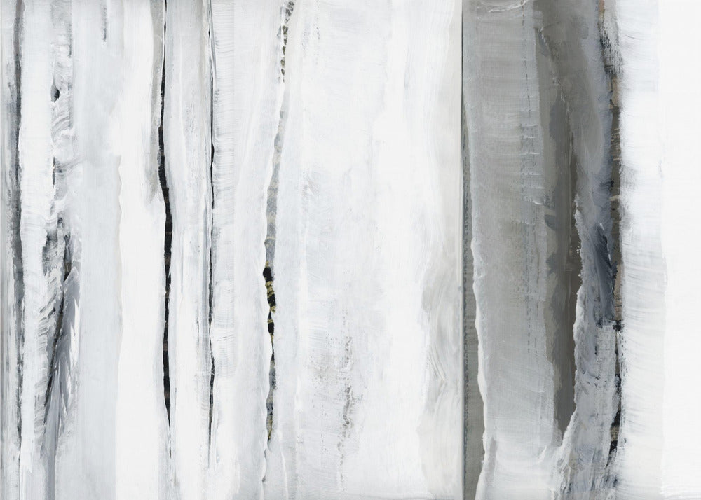 Vertical Strokes In Monochromatic Tones | Canvas