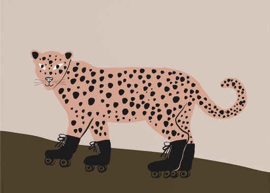 Leopard skating | Poster