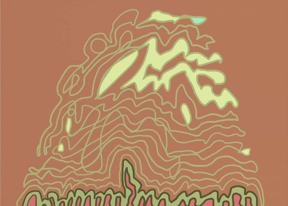 Line Drawing Rusts brownns | Canvas