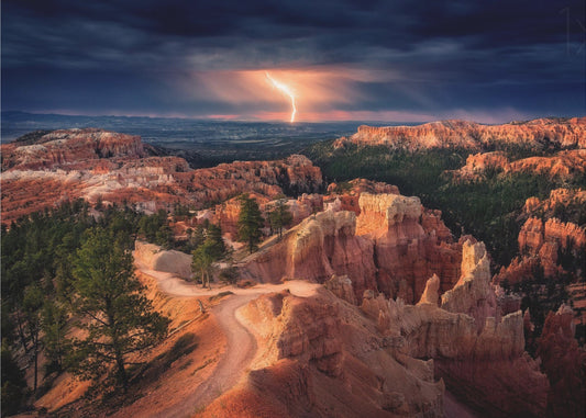 Lightning over Bryce Canyon | Poster