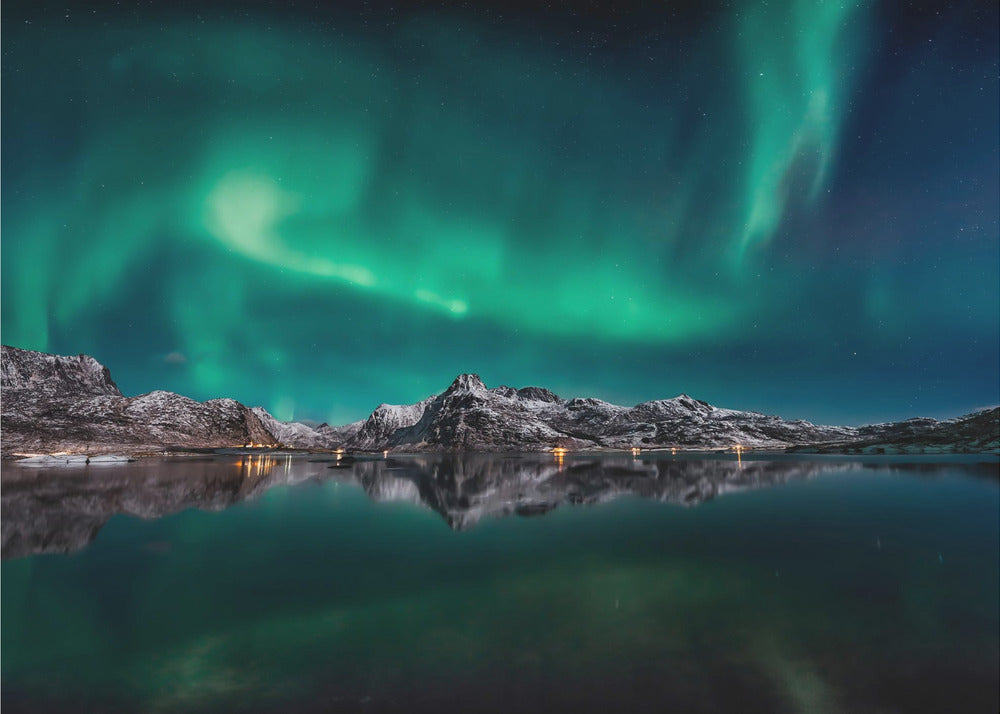 Lofoten Aurora Reflection | Poster