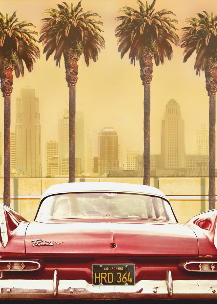 PLYMOUTH SAVOY WITH PALMS | Poster