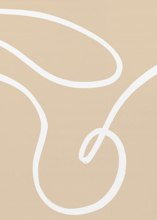 Beige Lines 02 | Poster