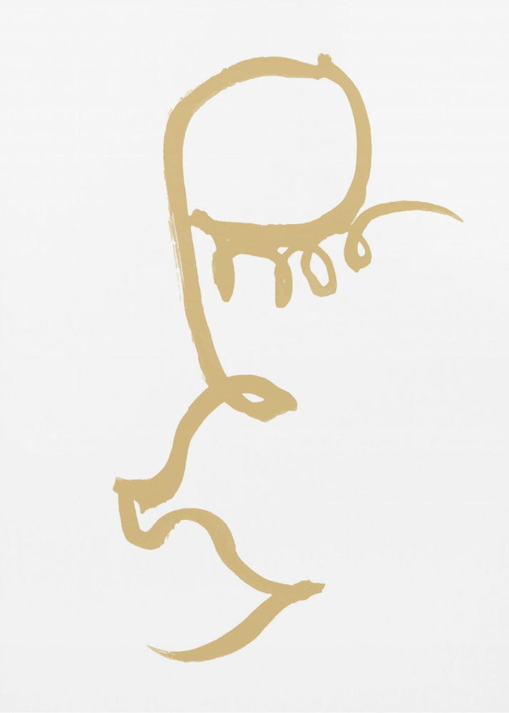 Half Face Gold | Canvas