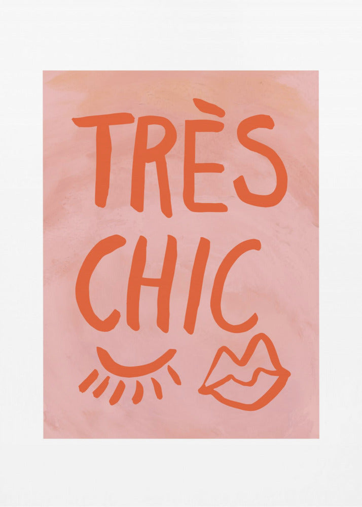 Très Chic Pink Frame | Poster