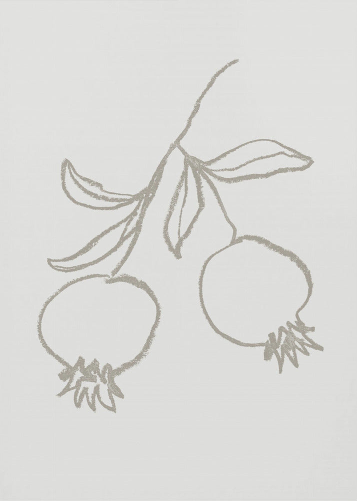 Pomegranate Green | Canvas