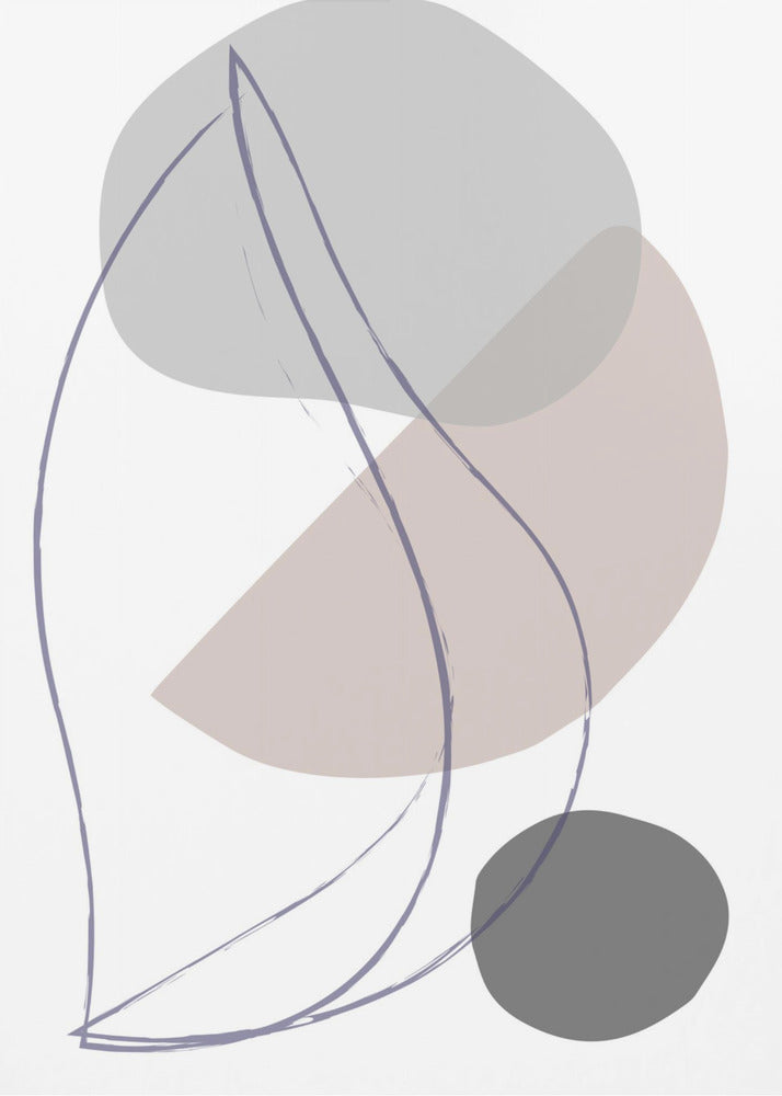 New Shapes Beige 01 | Canvas