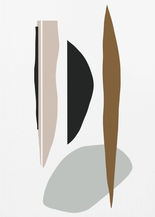 Minimalist Shapes in Harmony | Poster