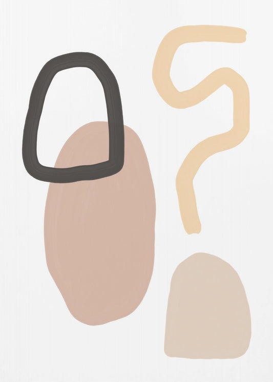 Minimalist Shapes and Earthy Tones | Canvas