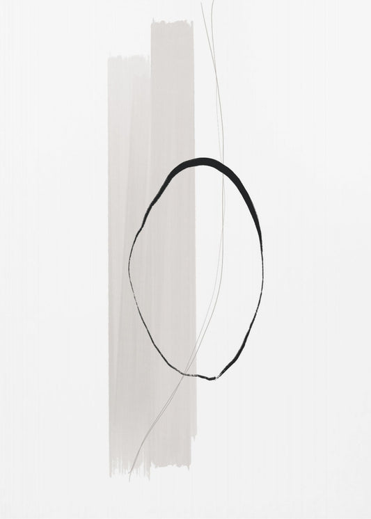 Delicate Black Circle | Poster