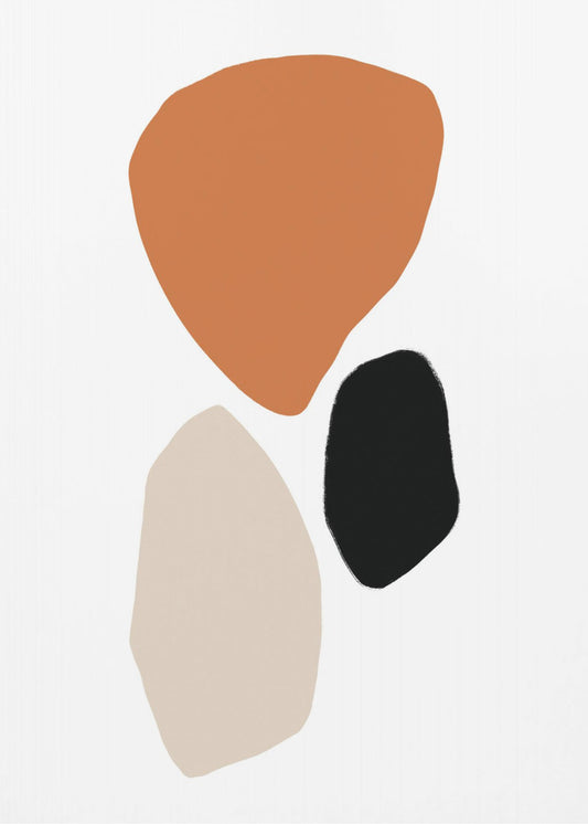 Organic Shapes in Earthy Tones | Poster