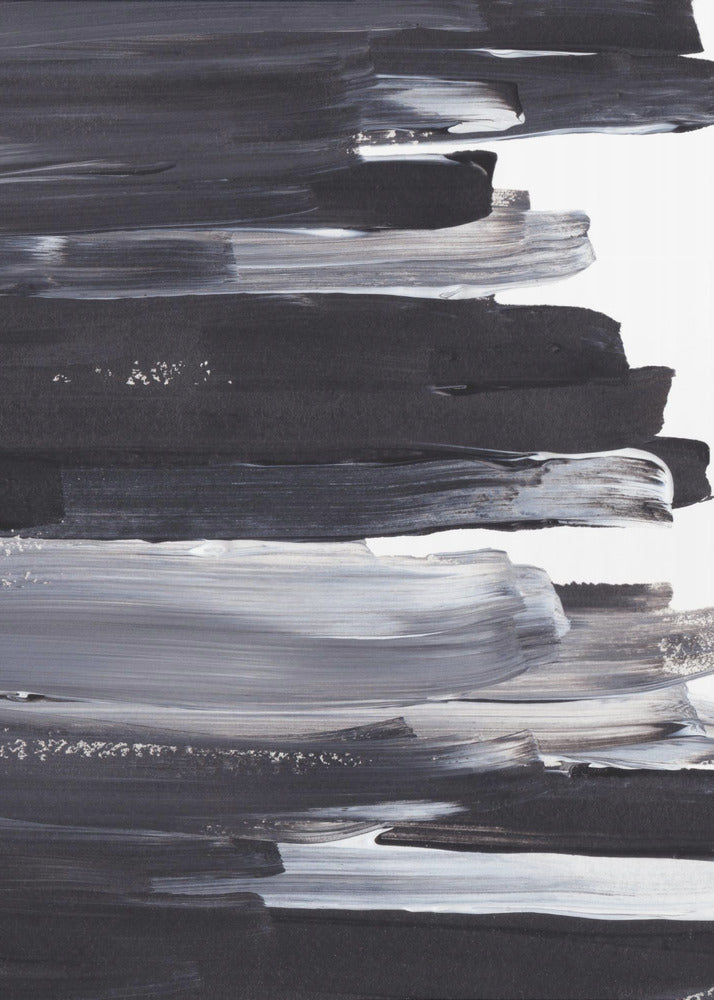 Monochrome Brushstrokes | Canvas