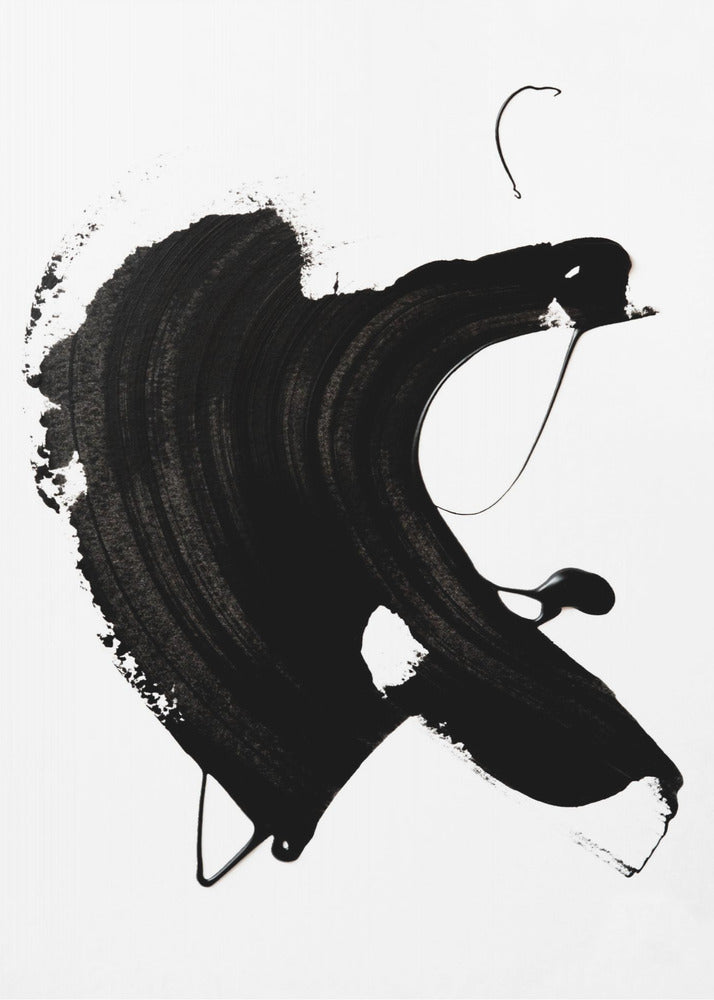 Black abstract Stroke | Canvas