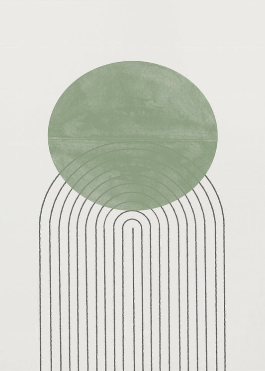 Green Orbit Echoes | Canvas