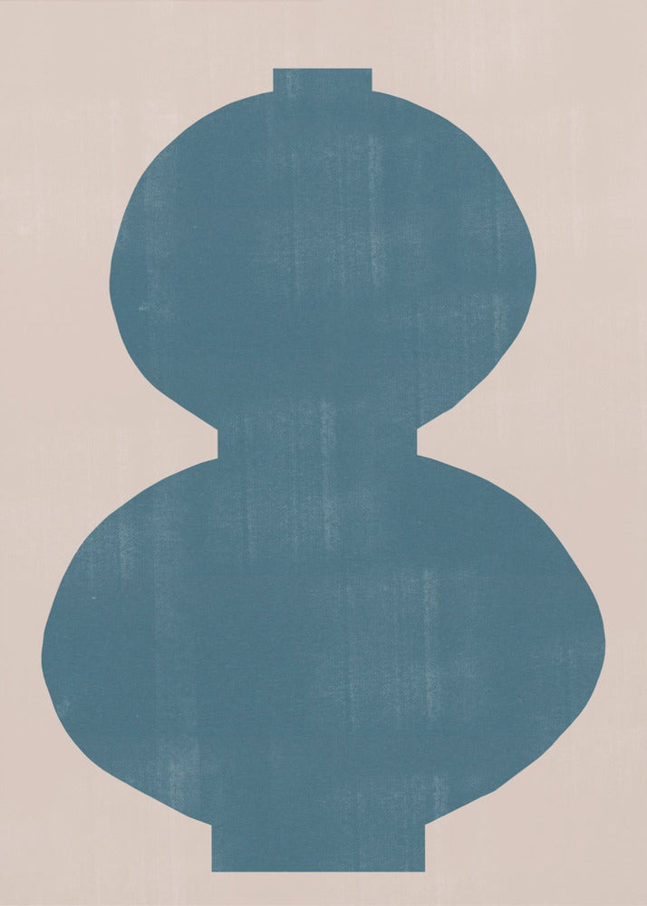 Cyan Silhouette | Canvas