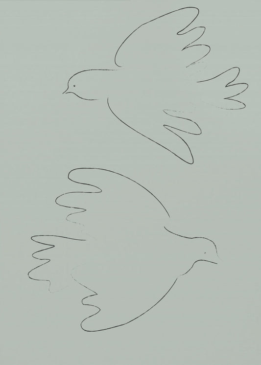 DOVES Green | Canvas