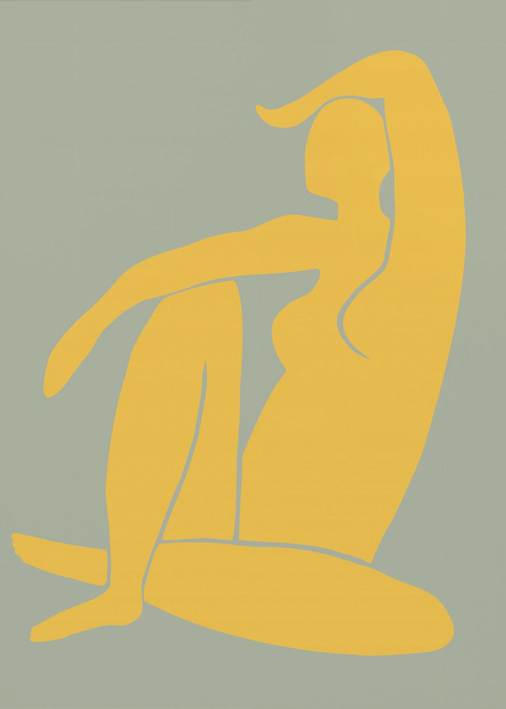 Figure Green And Yellow Matisse Style | Canvas