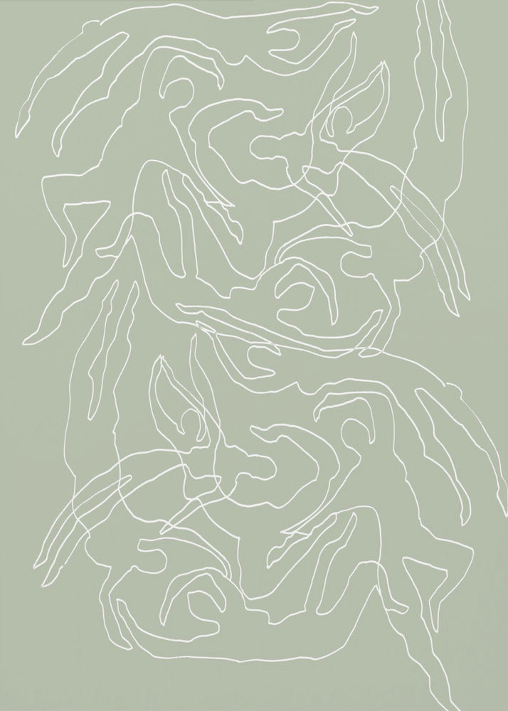 Swimmers Green | Canvas