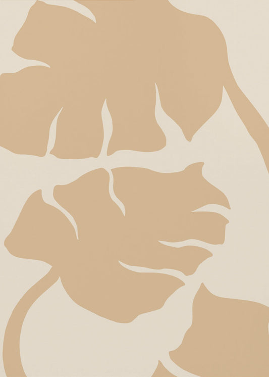 Monstera Soft orange | Canvas