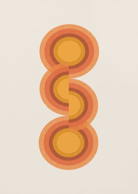 Retro Circles Trio | Canvas