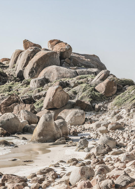 Rocky Coastline Serenity | Poster