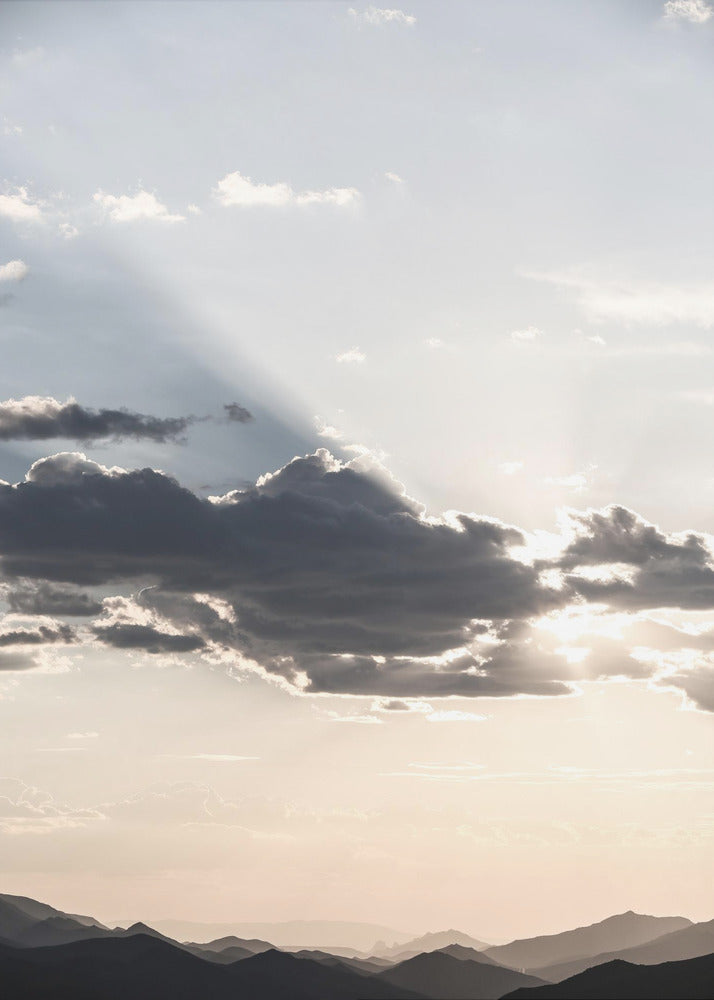 Mountain Landscape With Dramatic Clouds | Poster
