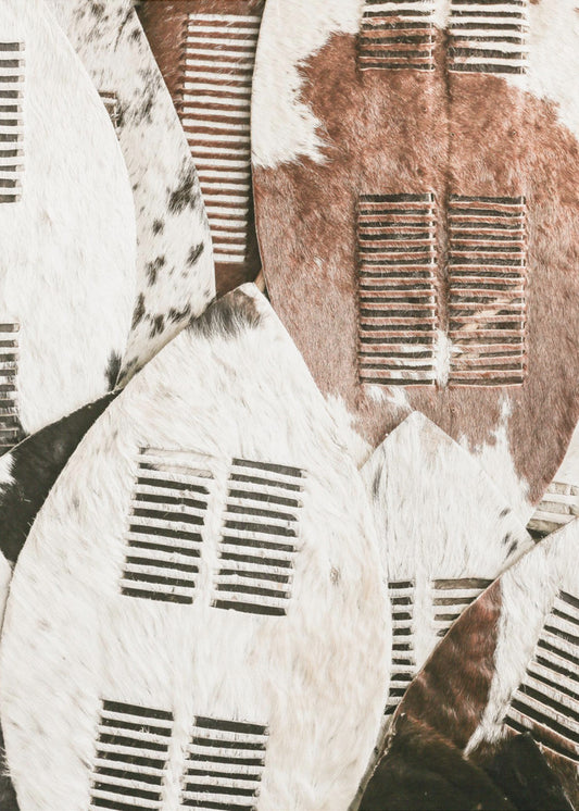 Tribal Hide Shields | Canvas