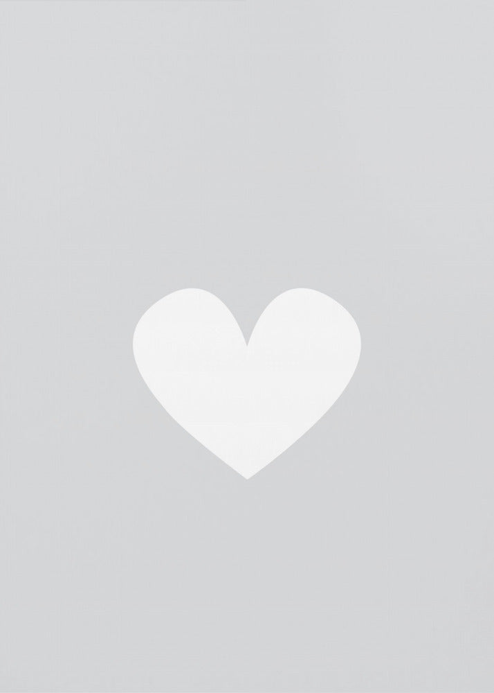 Little Heart Gray | Poster