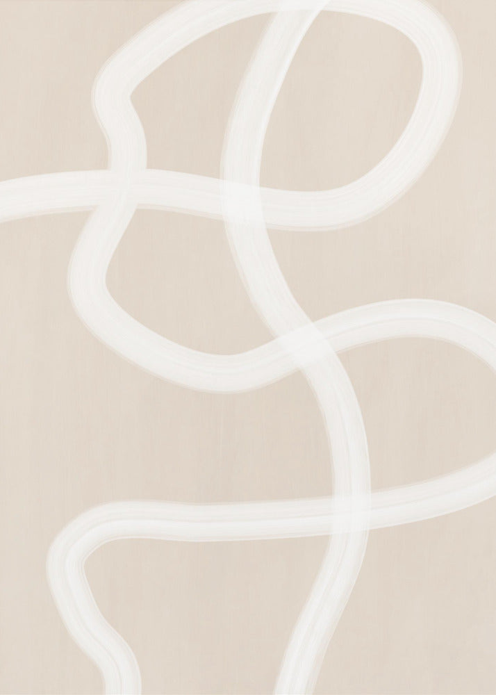 White Brush Stroke Poster | Poster
