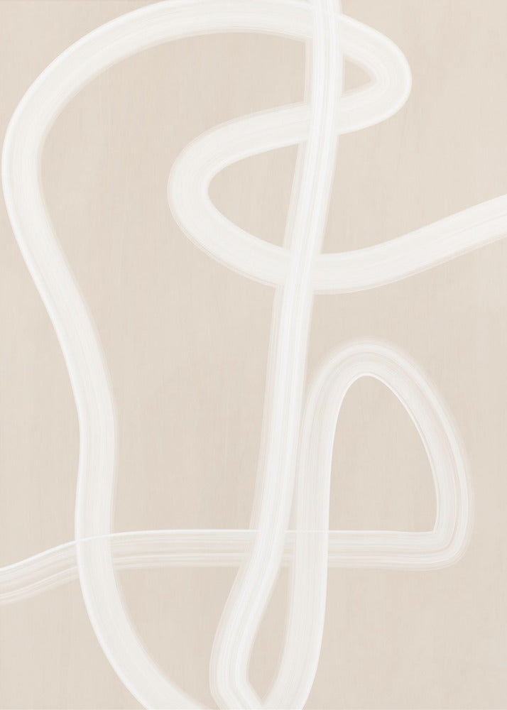 White Brush Stroke Poster | Poster
