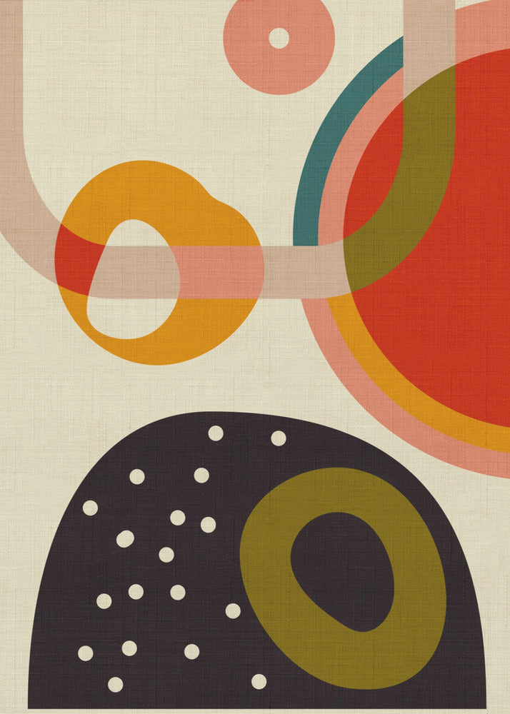 Mid Century Cirque 4 Kopie | Canvas