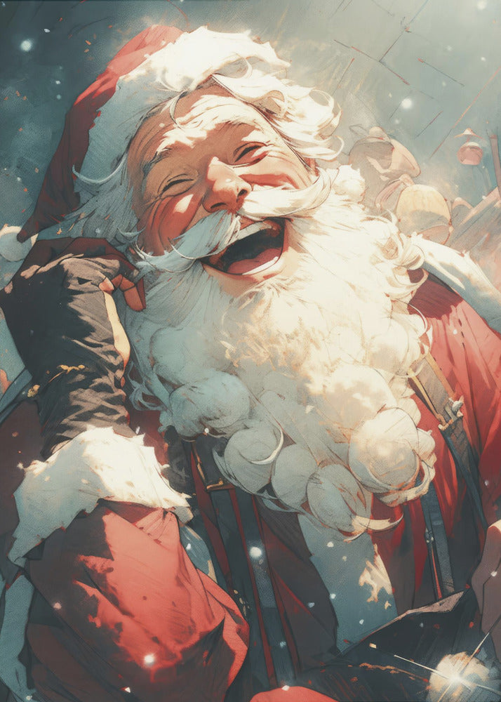 Jolly Santa's Call | Canvas