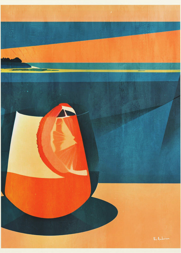 Negroni At Sunset | Poster