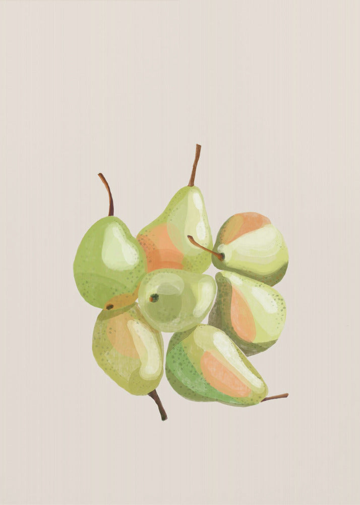 Seven pears | Canvas
