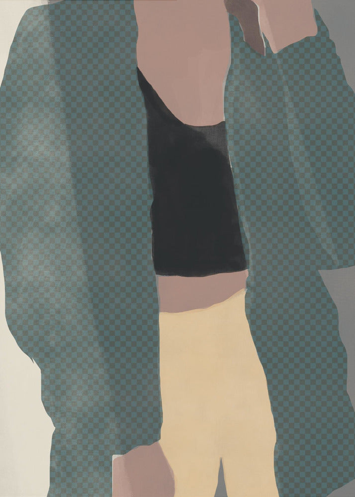 Checkered Silhouette | Poster