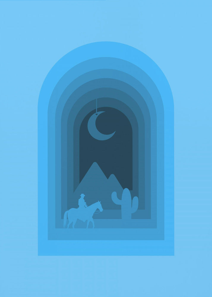 Desert Moon Journey | Poster