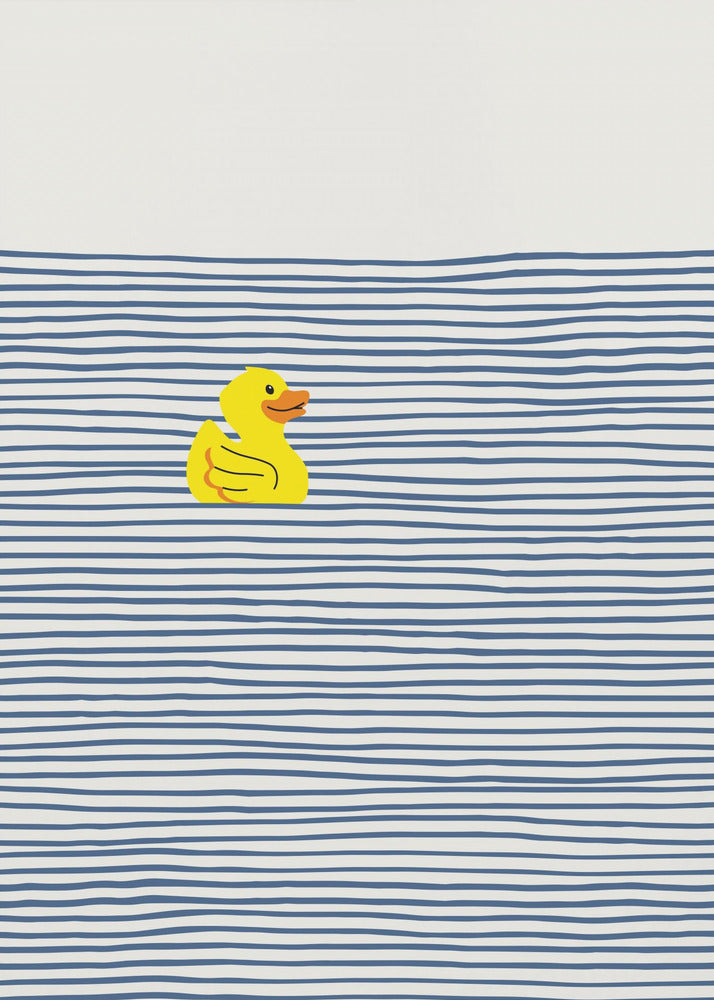 Yellow Duck Afloat | Canvas