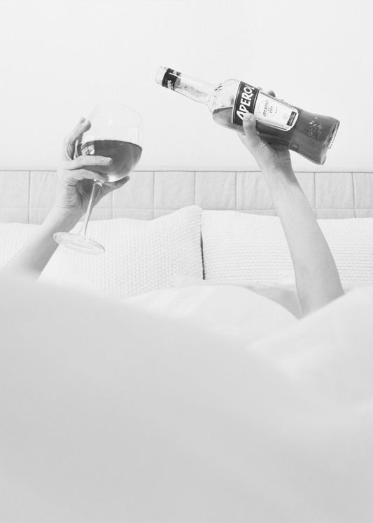 Aperol In Bed B&w | Canvas