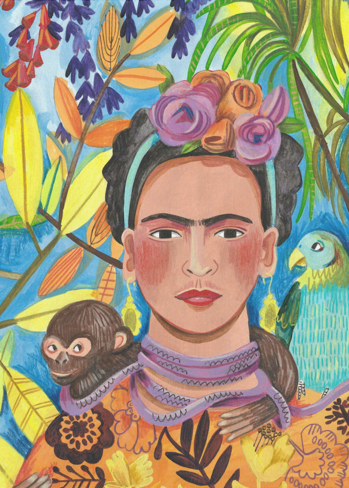 Frida and her parrots | Poster