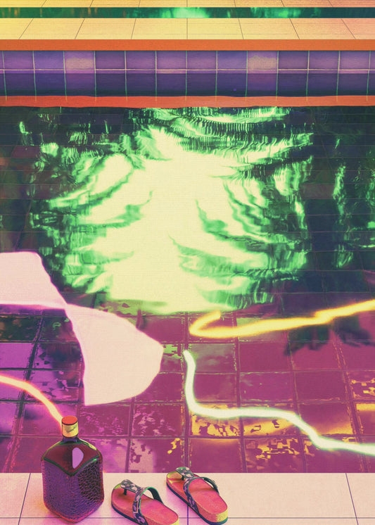 TROPICAL INDOOR POOL | Poster