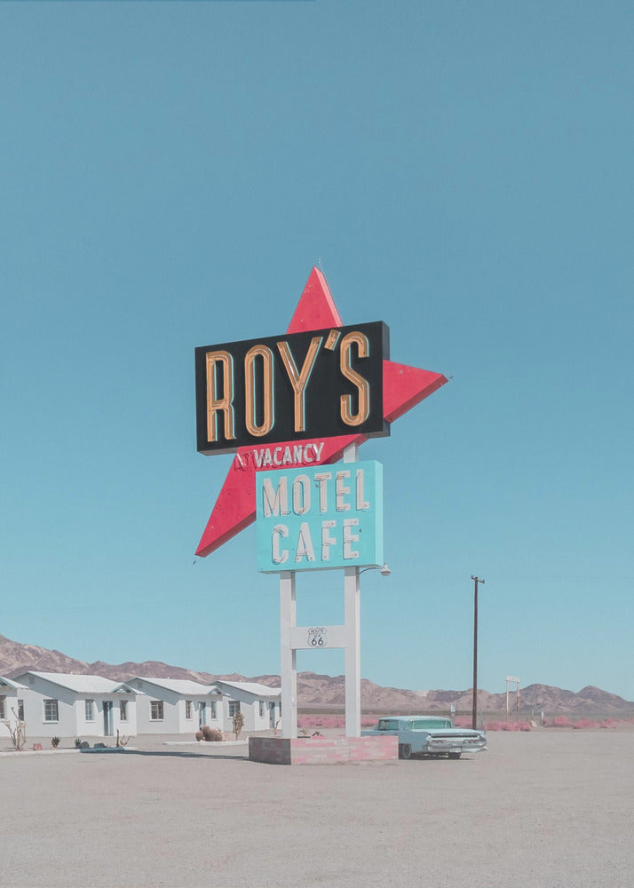 Roy's Motel Cafe Retro Sign | Canvas
