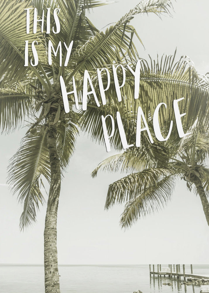 This is my happy place | Oceanview | Poster