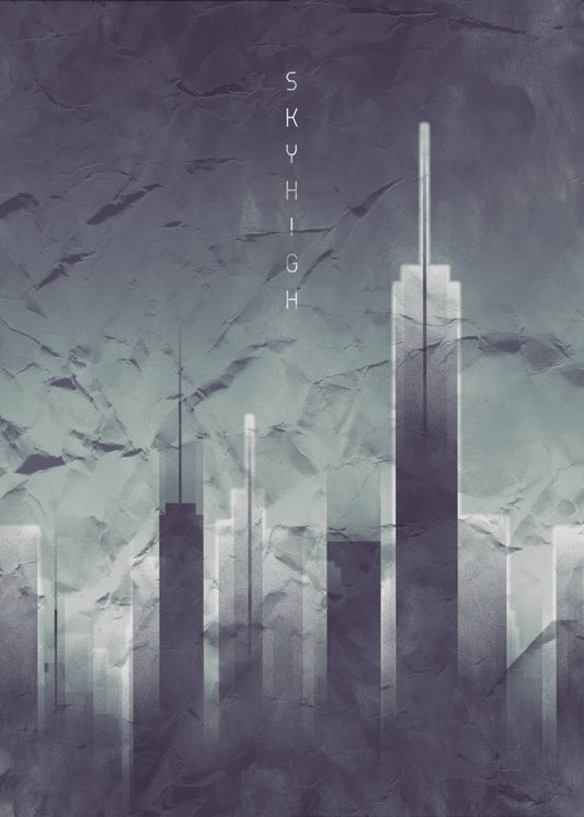 Graphic Art SKYHIGH Vintage Look | Canvas