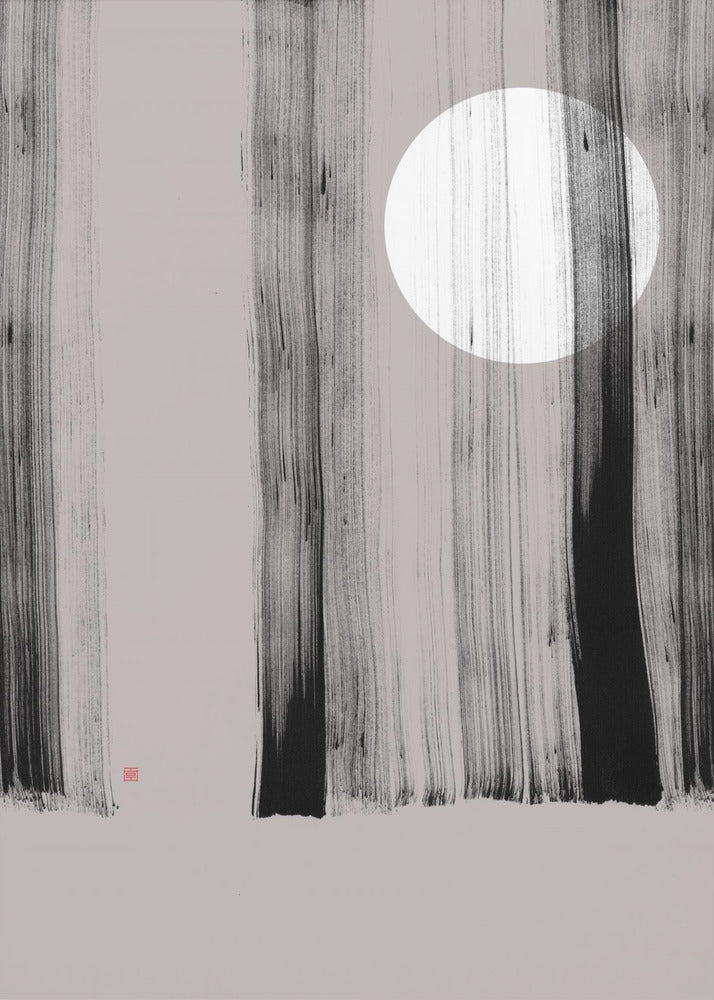 Hidden Moon N°1 | Behind the Trees | Poster
