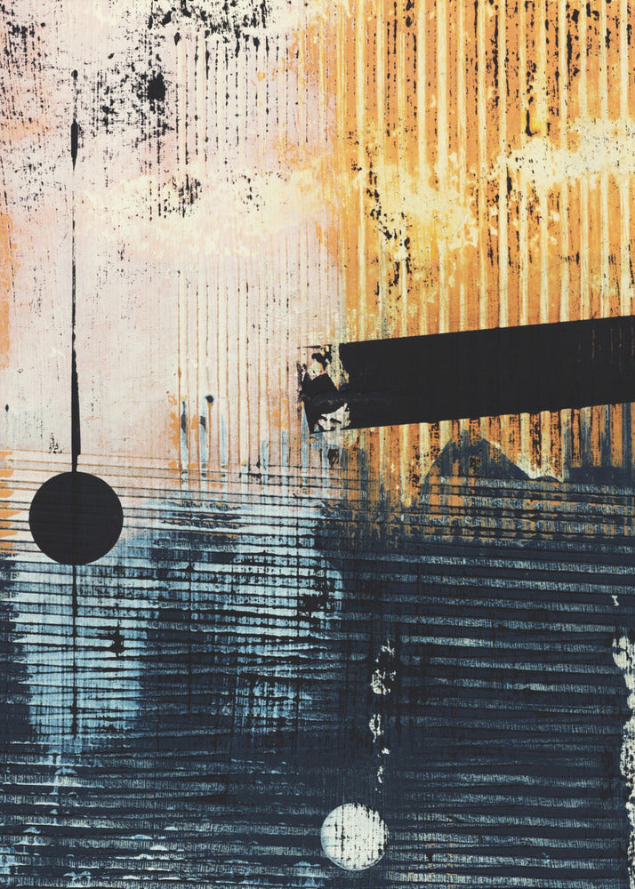 Abstract Artwork With Geometric Composition | Poster