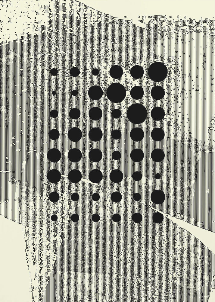 Black Geometric Circles | Poster