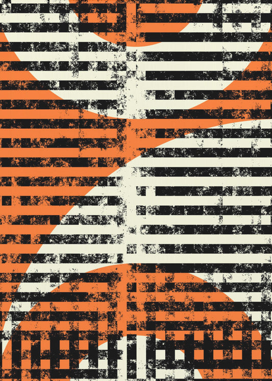 Striped Geometric Flow | Canvas